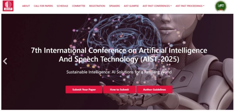 7th International Conference on Artificial Intelligence and Speech Technology